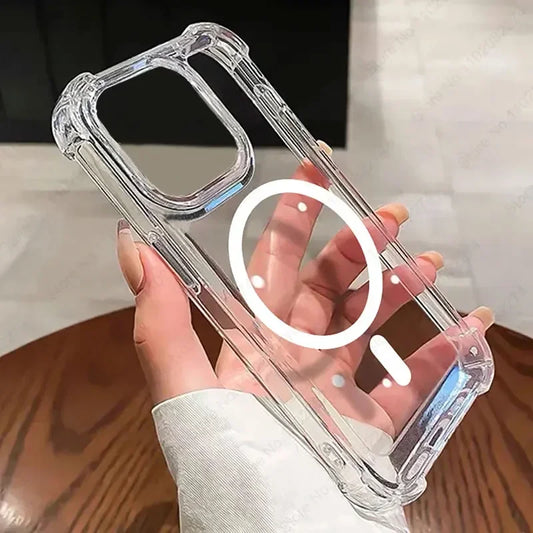 Coque Transparente en Silicone Renforcé pour iPhone 16
