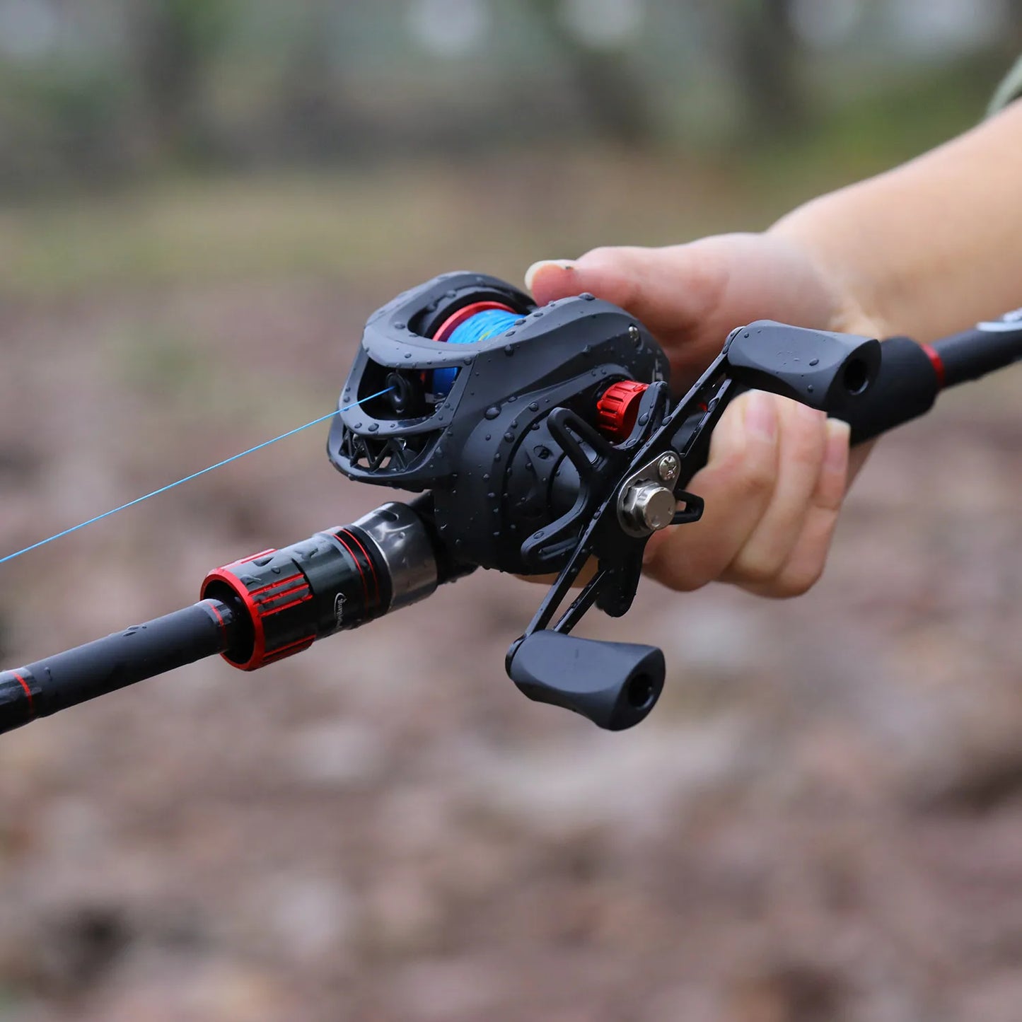 Sougayilang 1.8-2.4m Casting Telescopic Rod & 7.2:1 High Speed Reel with 150M Line Pesca