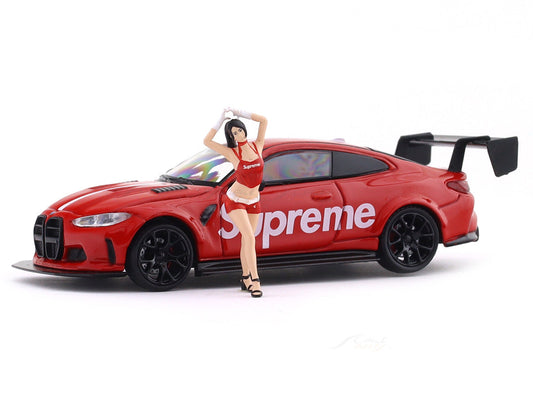 BMW M4 G82 with Figure 1:64 CoolCar Diecast Scale Model Car Collectible