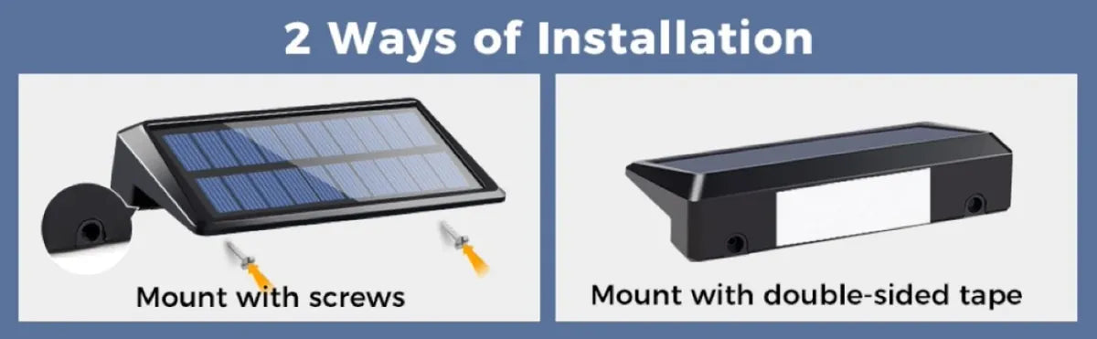 Outdoor Solar Wall Lights Waterproof Solar Fence Lights for Fence Post Yard Pathway